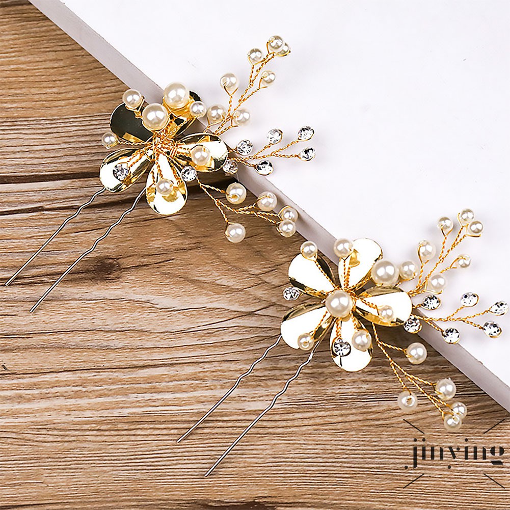 GETNOIVAS Trâm cài tóc phối đá phong cách retro cho nữ