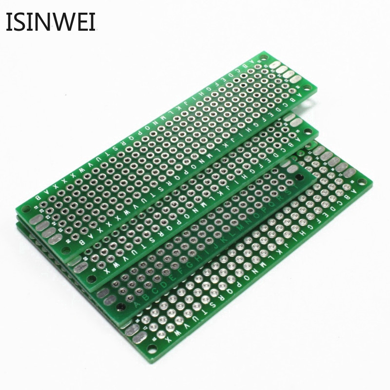Set 4 Bảng Mạch Phun Bằng Sợi Thủy Tinh Hai Mặt 5x7 4x6 3x7 2x8cm Cho Arduino