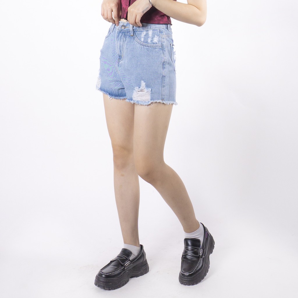 [Mã FAMAYWA giảm 10K đơn 50K] Quần short jean nữ Ulzzang GENZ mẫu rách gấu tua rua thời trang ZWJ023 | BigBuy360 - bigbuy360.vn