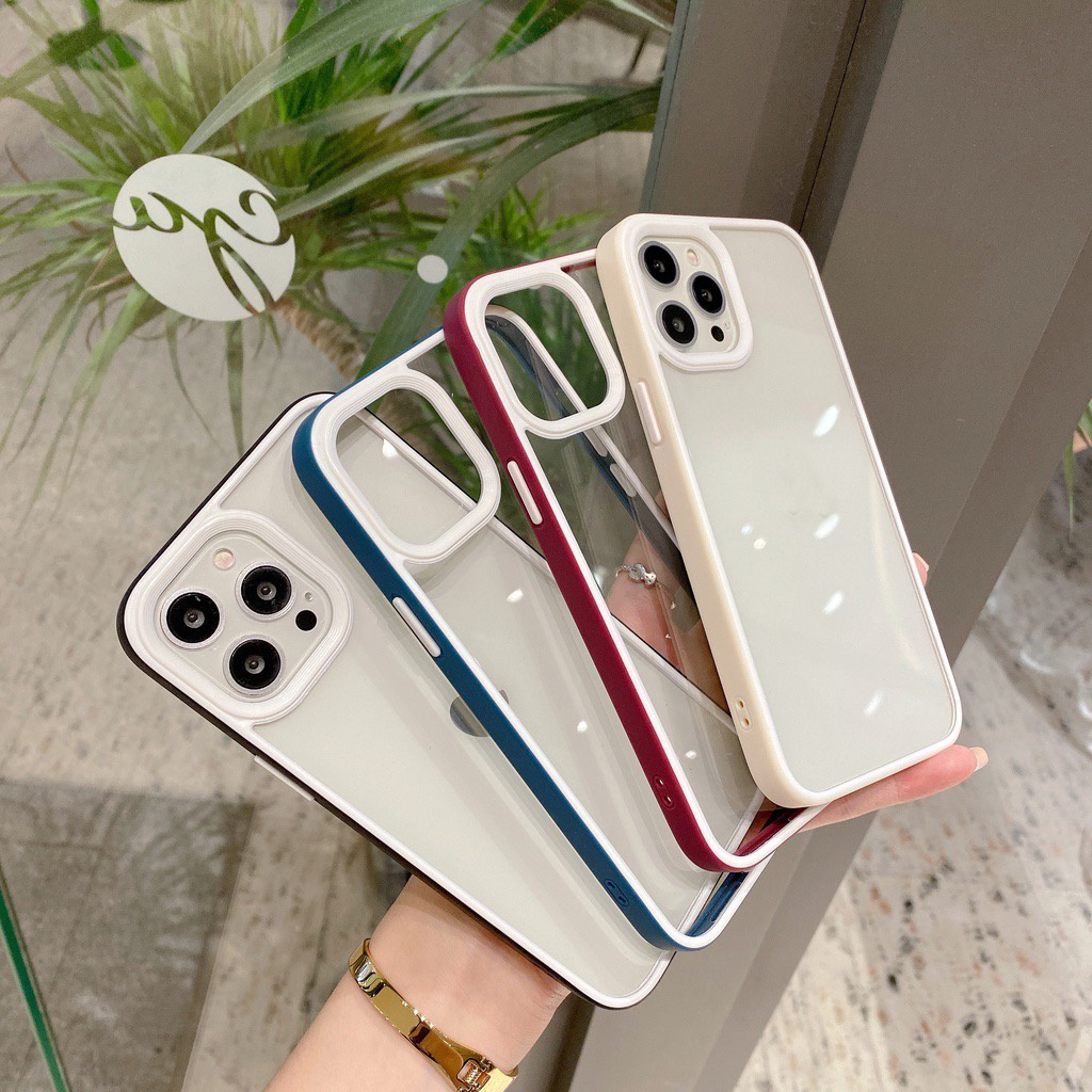 Ốp điện thoại trong suốt chống sốc chống rơi cho iPhone 13 pro max 12 pro max X XS XR