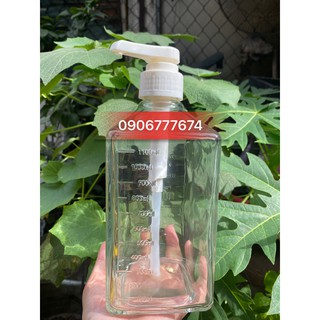Bình Thủy Tinh 1100ml Có Vòi Bơm ( plumb )