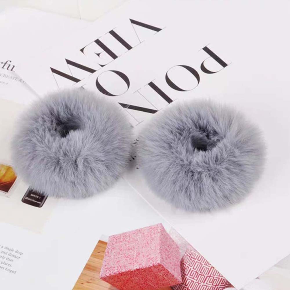 Dây buộc tóc phối lông xù thời trang dành cho nữ