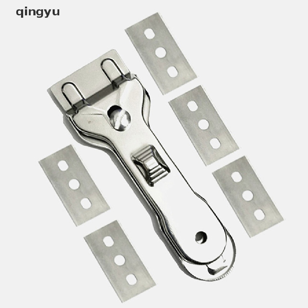 qingyu Hob Scraper Cleaner Remover Glass Ceramic With 5pcs Blade Cleaning Oven Cooker PLI