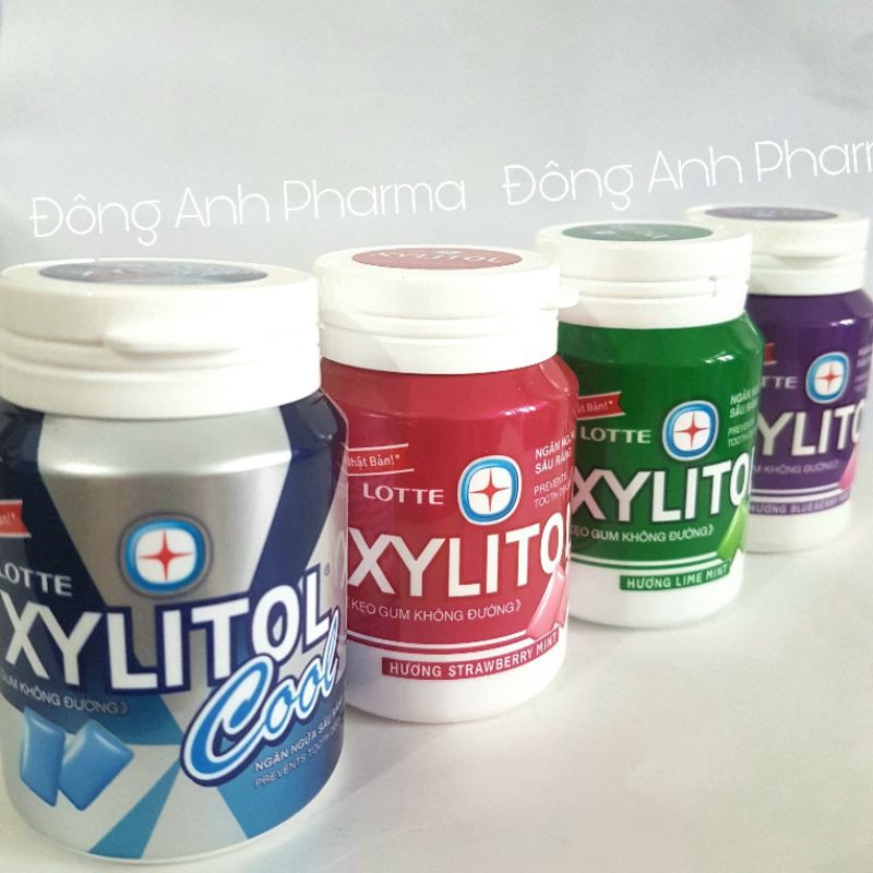 (❣️❣️❣️-5% LN cho quỹ Vacxin Covid19) Kẹo gum không đường Lotte Xylitol ngăn ngừa sâu răng hũ 58g - Đông Anh Pharma