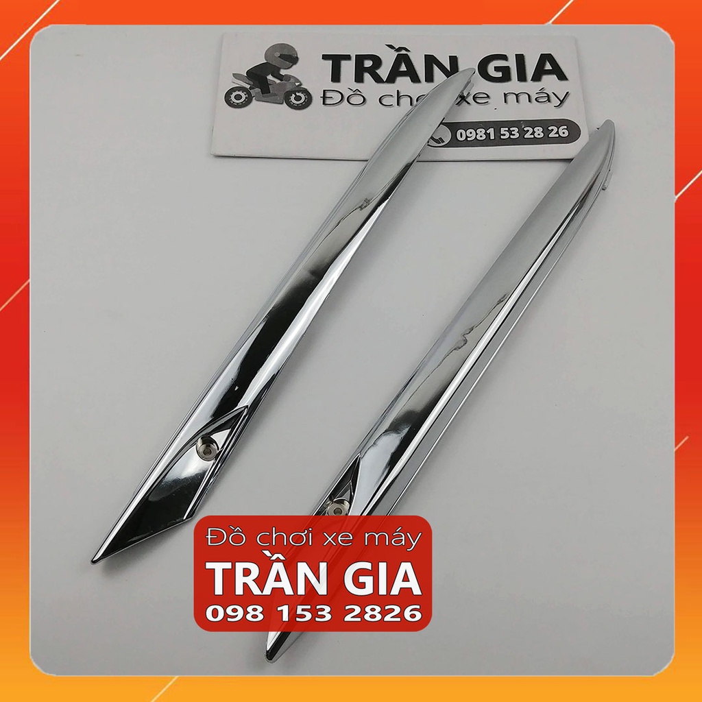 Nẹp sườn 2 bên xe AB năm 2008-2009-2010 ốp hông airblade Thái xi nox - phụ kiện trang trí air blade