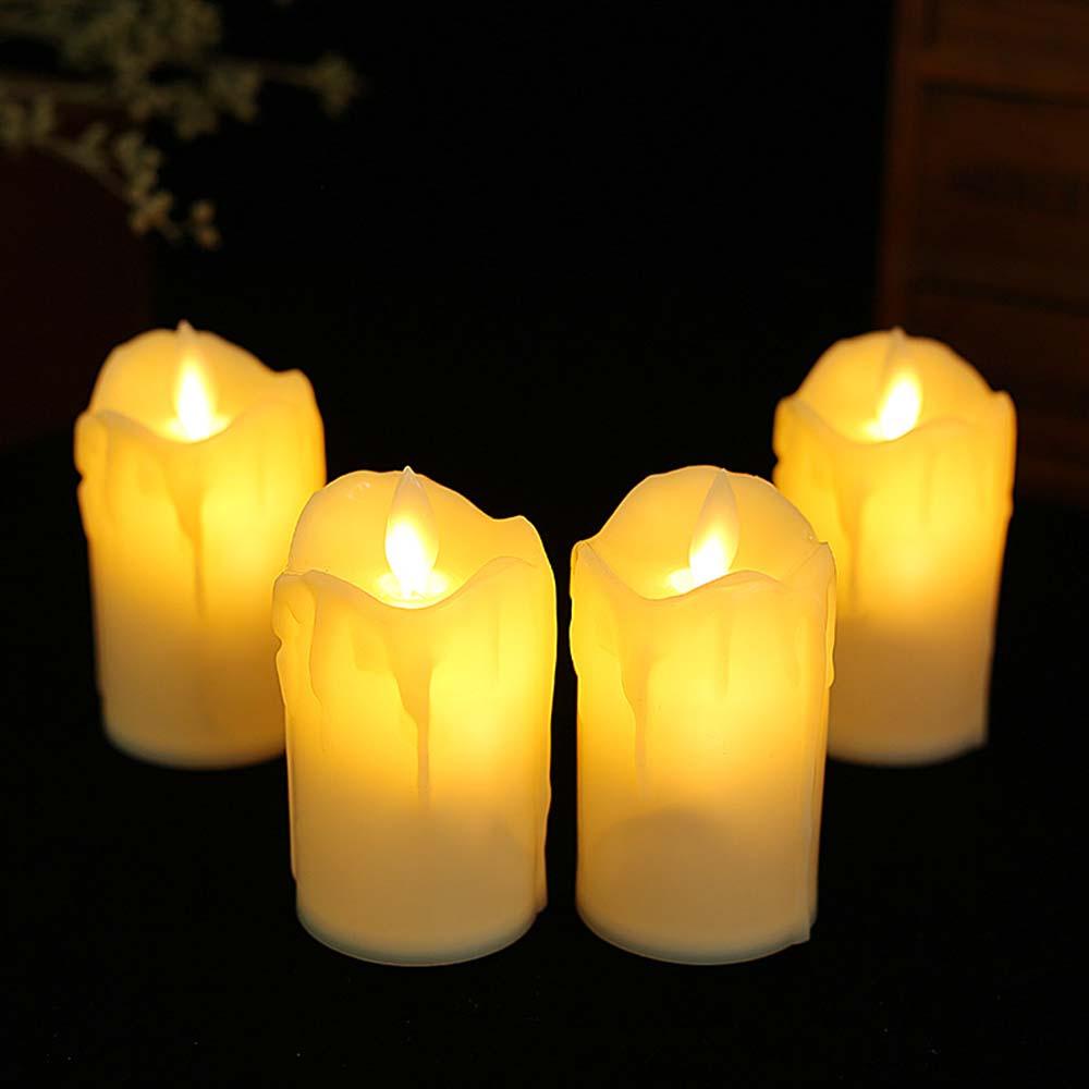 Đèn Led Giả Nến Bằng Nhựa Trang Trí Năm Mới