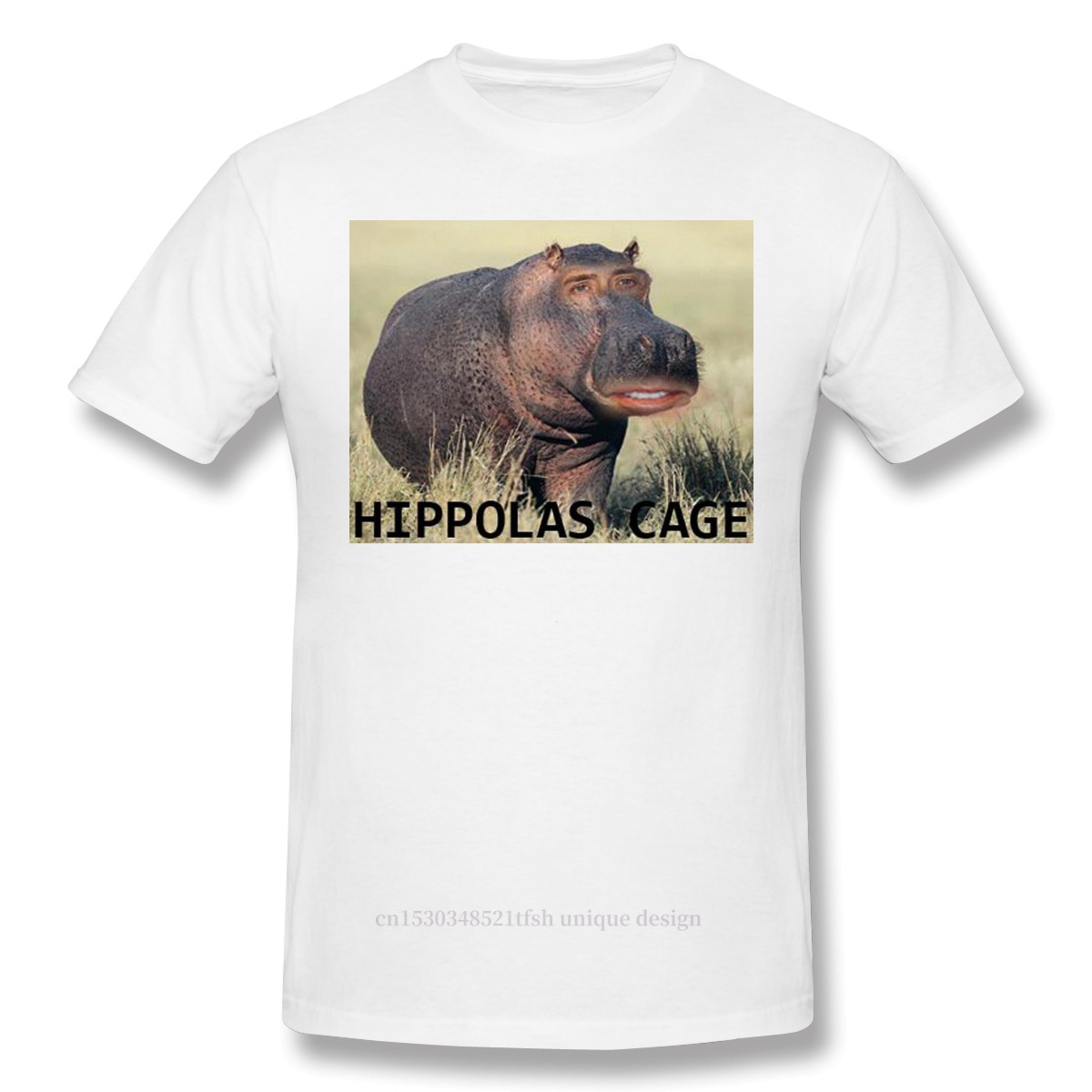 New Nicolas Cage Funny 2021 New Arrival T-Shirt Hippolas Cage Crewneck for Men