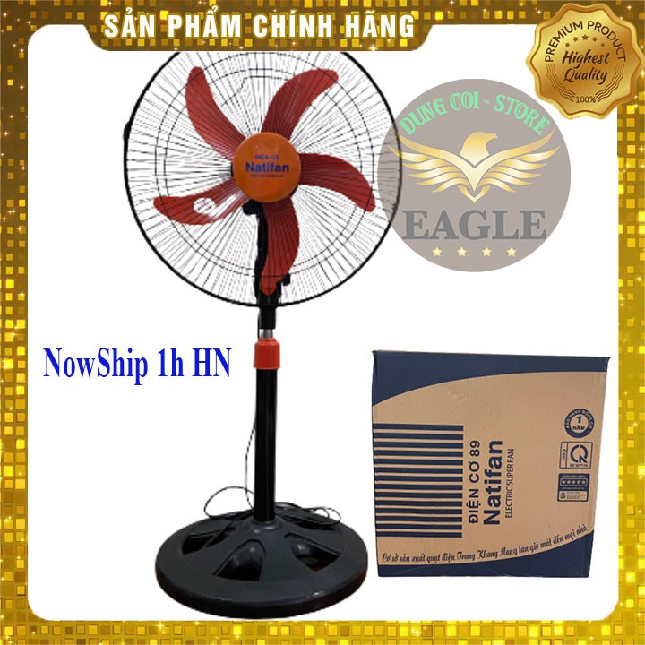 Quạt điện ,Quạt đứng, Quạt công nghiệp NATIFAN 5 cánh 42W, bảo hành 12 tháng,full box (NOW SHIP Hà Nội 1H)