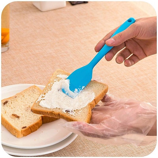 Dụng cụ làm bánh: Spatula phới trộn bột, phới dẹt silicon , chịu nhiệt, đúc liền dùng để đánh bột, vét, vét kem