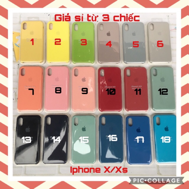 Ốp Apple Silicon Case Iphone X/Xs ( Ốp chống bẩn )