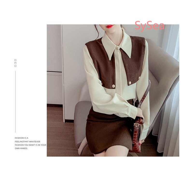 Áo Sơ Mi Thời Trang Mùa Thu Phong Cách Vintage Cho Nữ