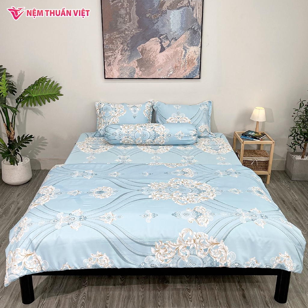 Mền Tencel Thuần Việt Cao Cấp - Xanh Dương TVM13 - Kích Thước 180x200