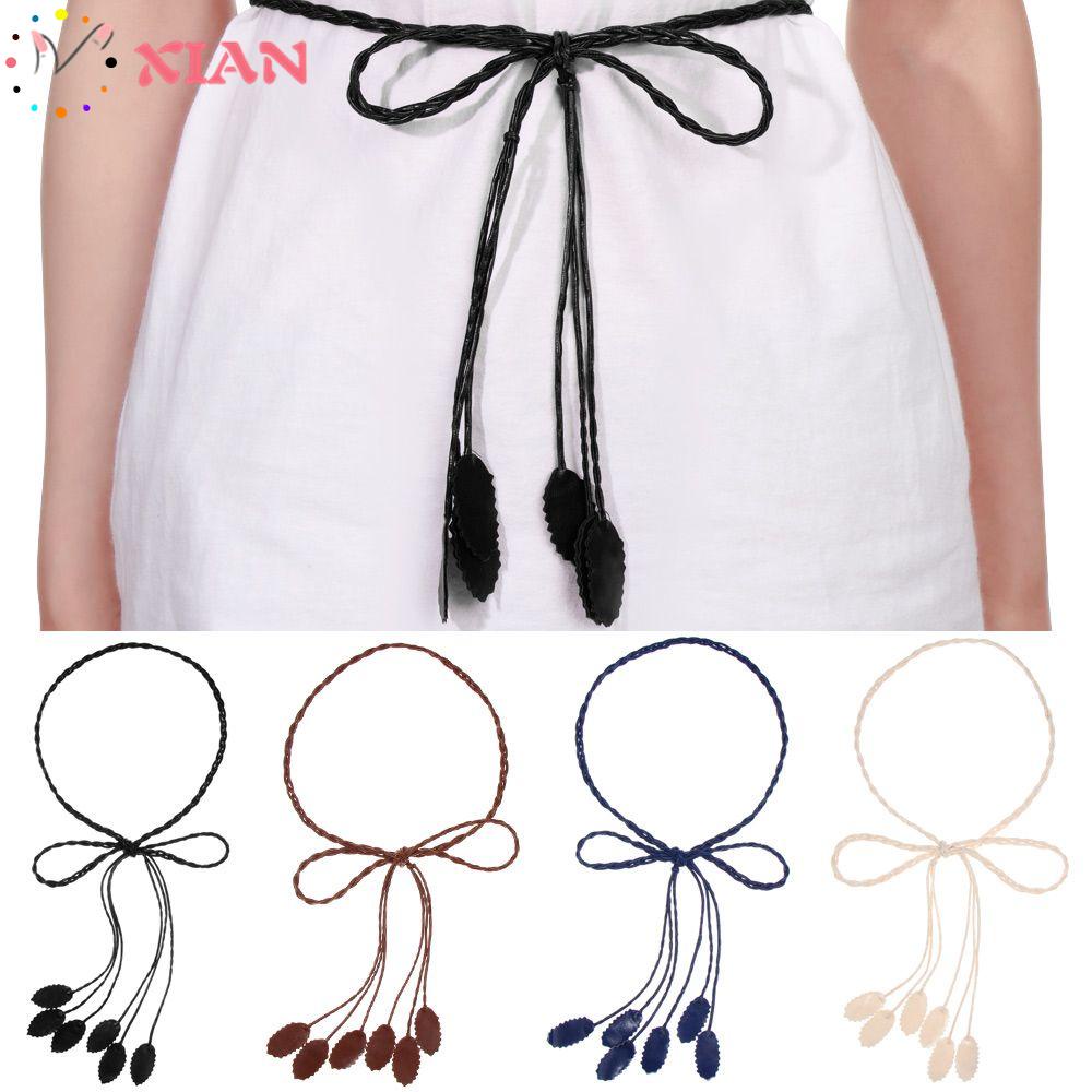 Thắt Lưng Da Mỏng Nhẹ Hình Chiếc Lá Nhiều Màu Sắc Thời Trang Cho Nữ