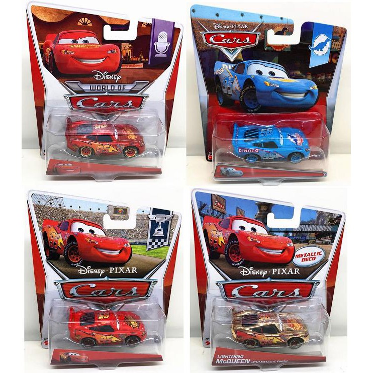 Xe mô hình Mattel 1:55 Pixar Cars Lightning McQueen Sarge Sheriff