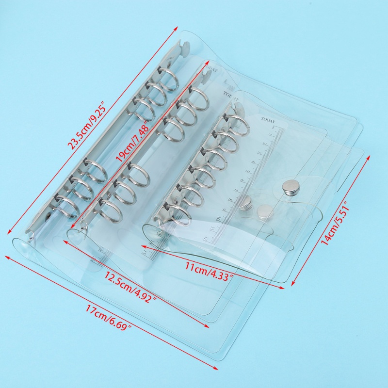 Bìa đựng hồ sơ bằng PVC 6 lỗ khổ A5/A6/A7