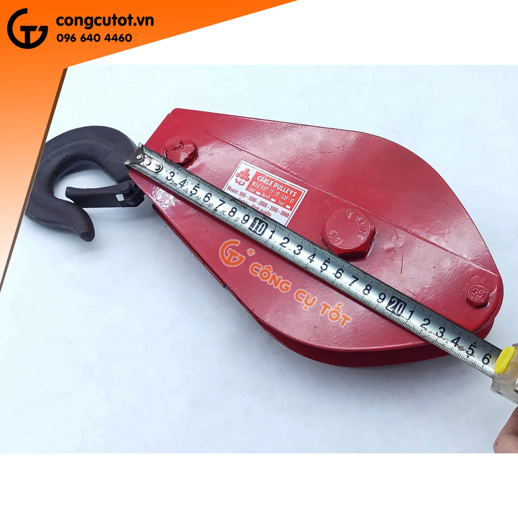 Ròng rọc móc treo an toàn tải trọng 2 tấn