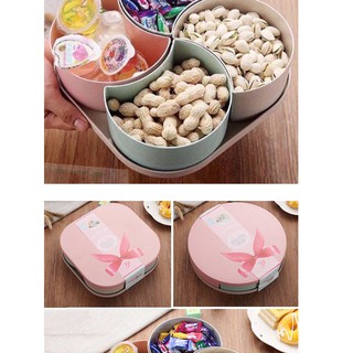 Hộp, khay đựng hạt. bánh kẹo , mứt tết bằng nhựa lúa mạch an toàn