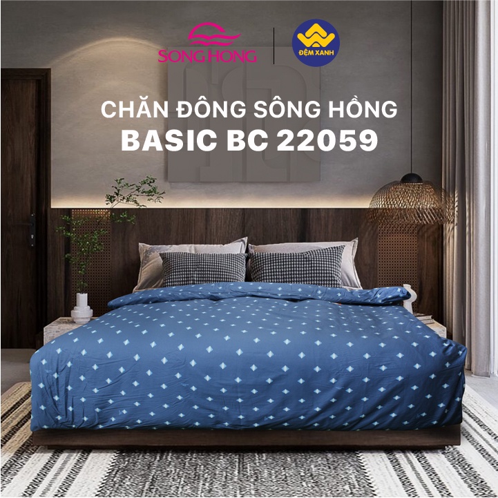 Chăn đông Sông Hồng Basic cotton BC22059