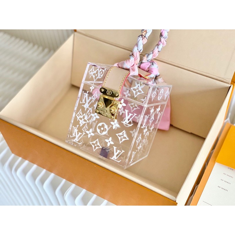 Túi xách nữ mini hình hộp vuông nhỏ xinh thương hiệu Louis Vuitton LV cao cấp