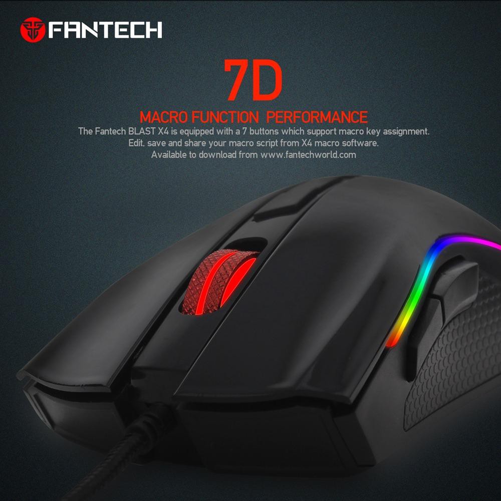 Chuột Gaming Fantech TITAN X4S ( LED Chroma + phần mềm riêng )