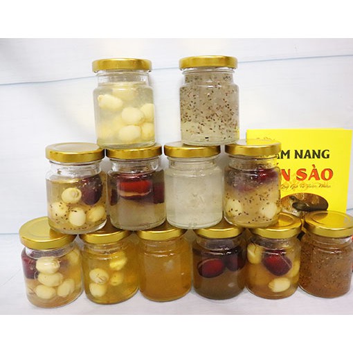 BỘ 10 HỦ THUỶ TINH CHƯNG YẾN 75ml/100ml