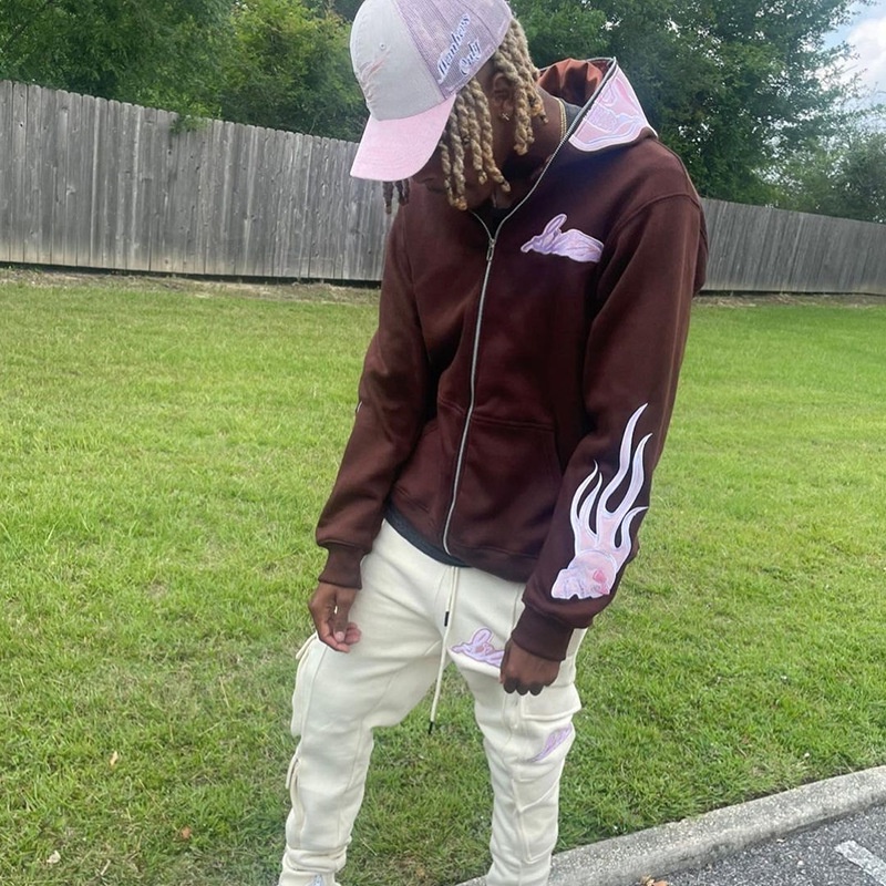 Áo Khoác hoodie Thể Thao Tay Dài Có Khóa Kéo In Hình Bộ Xương Gothic Punk Y2k Cho Nam