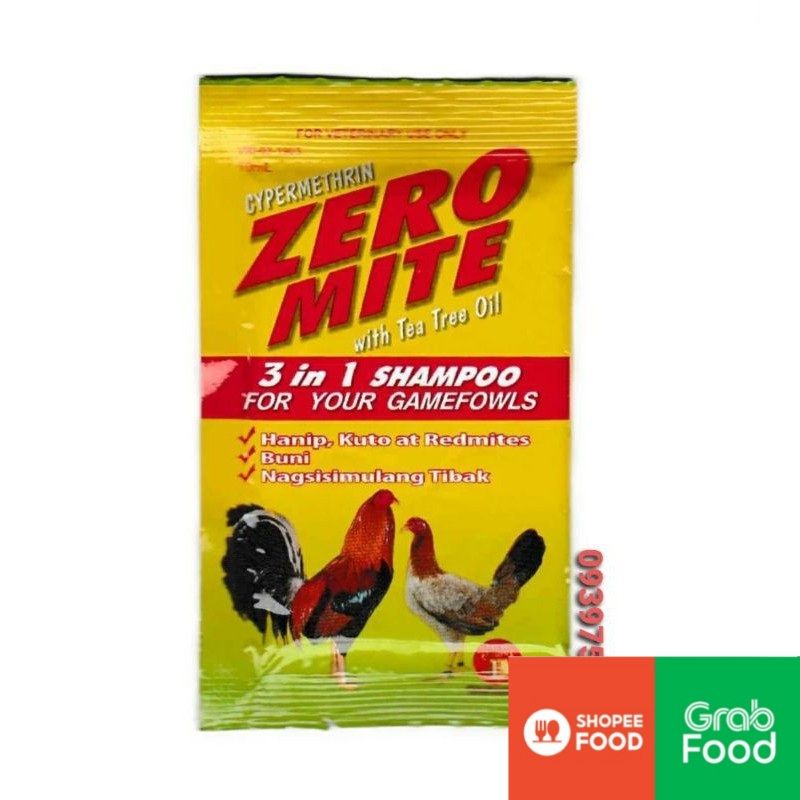 GÓI ZERO MITE XÀ BÔNG TẮM CHO GÀ SẠCH VE, MẠT