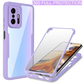 Ốp Điện Thoại Trong Suốt Bảo Vệ 360 Độ Cho Xiaomi Mi 11 Lite NE 5G 11T 12 Pro Redmi Note 11 10 9 Pro 9s 10s 11s 9A 9C POCO X3 NFC M3 F3