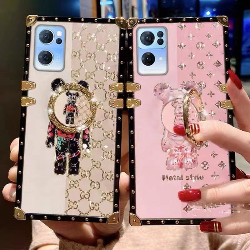 Ốp Điện Thoại Chống Sốc Có Nhẫn Đỡ Hình Gấu Cho OPPO Reno8 Z 5G Reno 7 Pro Reno 7Z