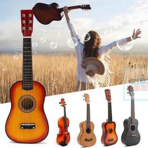 ⚡ GIÁ HỦY DIỆT ⚡ Đàn Ukulele Mini, Đàn Guitar Mini Món Quá Ý Nghĩa Mẹ Tặng Bé, Tặng Kèm Vỏ Đựng Xịn - AQ