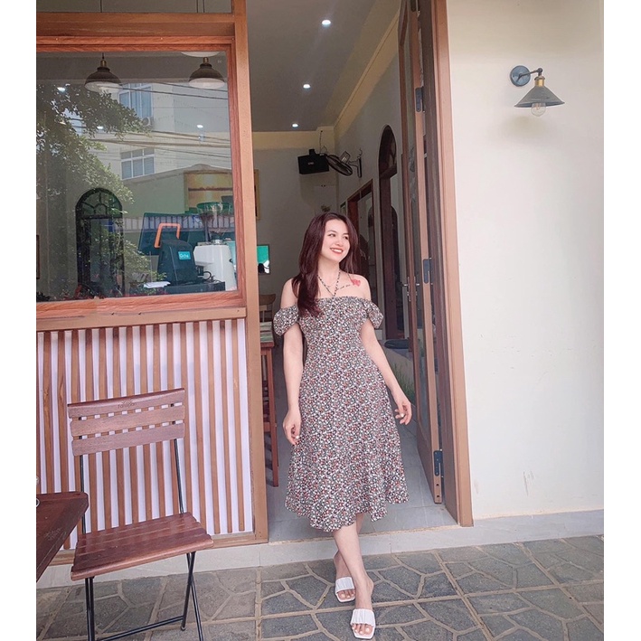 Váy Dahlia square neck size S