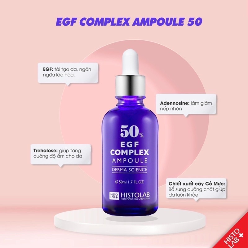 Tinh chất chống lão hoá Histolab 50% EGF Complex Ampoule Derma Science 50ml