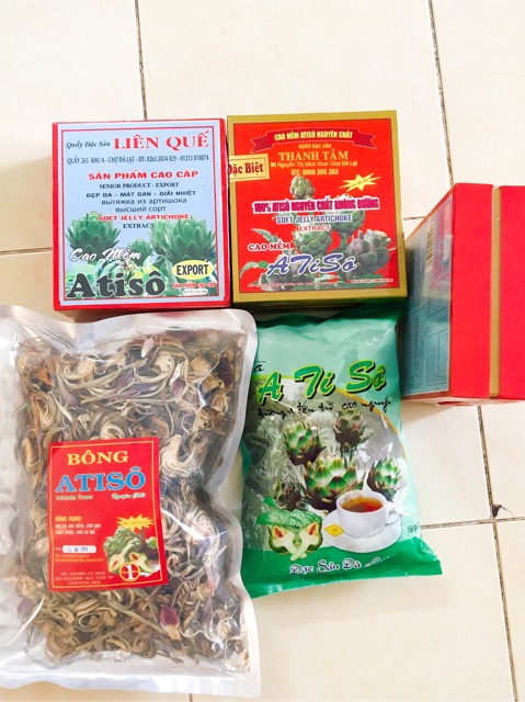 Bông khô Atiso loại 1 Đà Lạt gói 200g