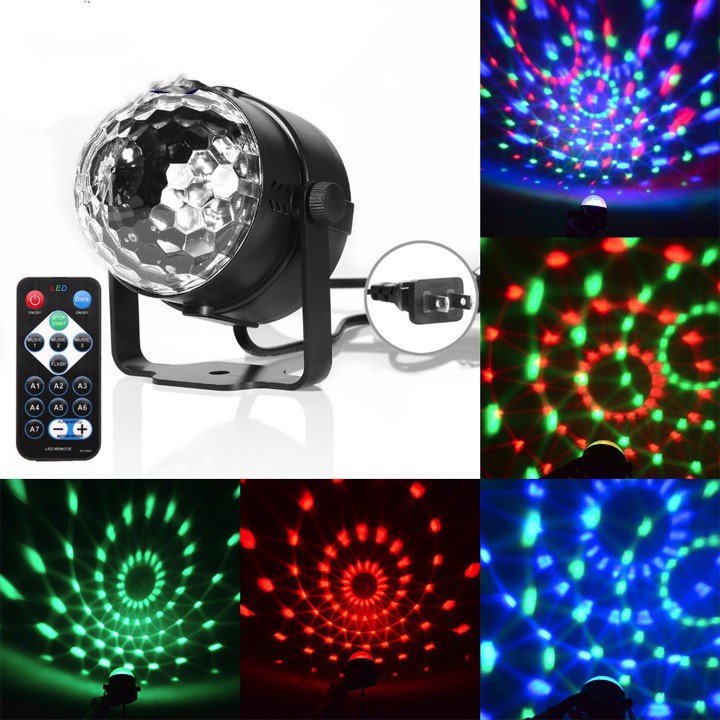 Đèn nháy theo nhạc led cầu , đèn bar chớp nhiều màu đẳng cấp có điều khiển từ xa