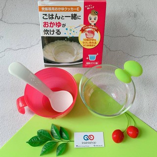 Bộ cốc nấu cháo và cơm nát trong nồi cơm điện Richell