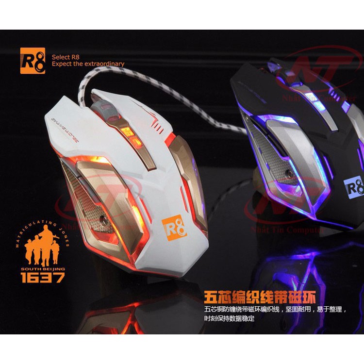 Chuột game 7D R8 1637 Led đa màu