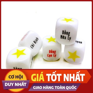 Xúc xắc uống bia rượu (loại chữ)