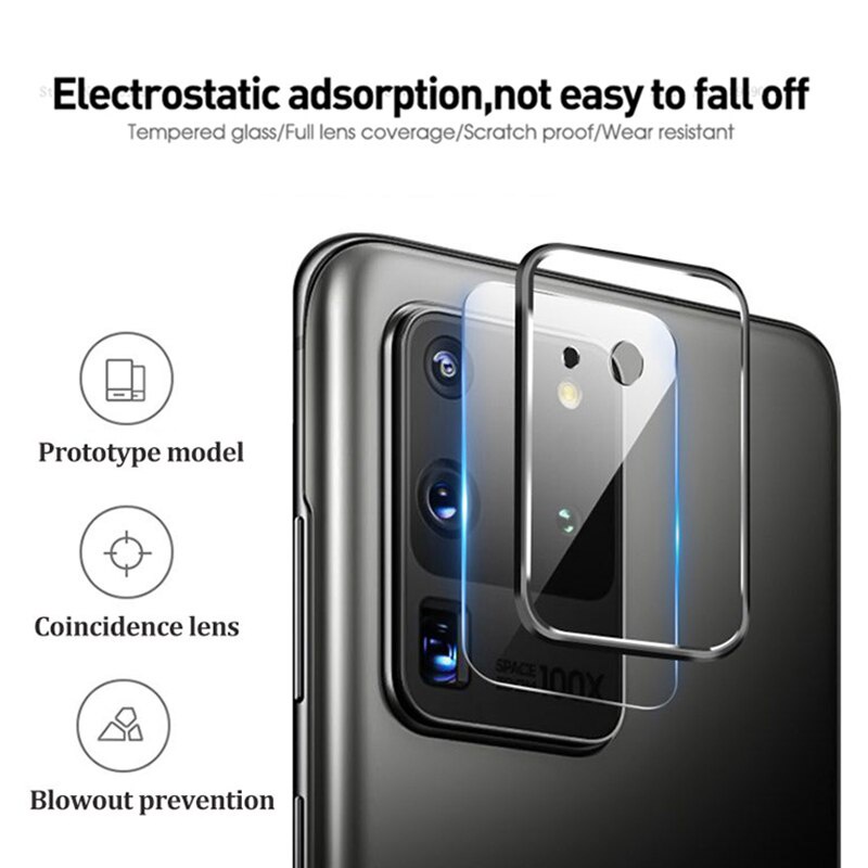 Vòng Kim Loại + Kính Cường Lực Bảo Vệ Camera Sau Cho Samsung Galaxy S20 Plus S20 Ultra Note 20 Ultra