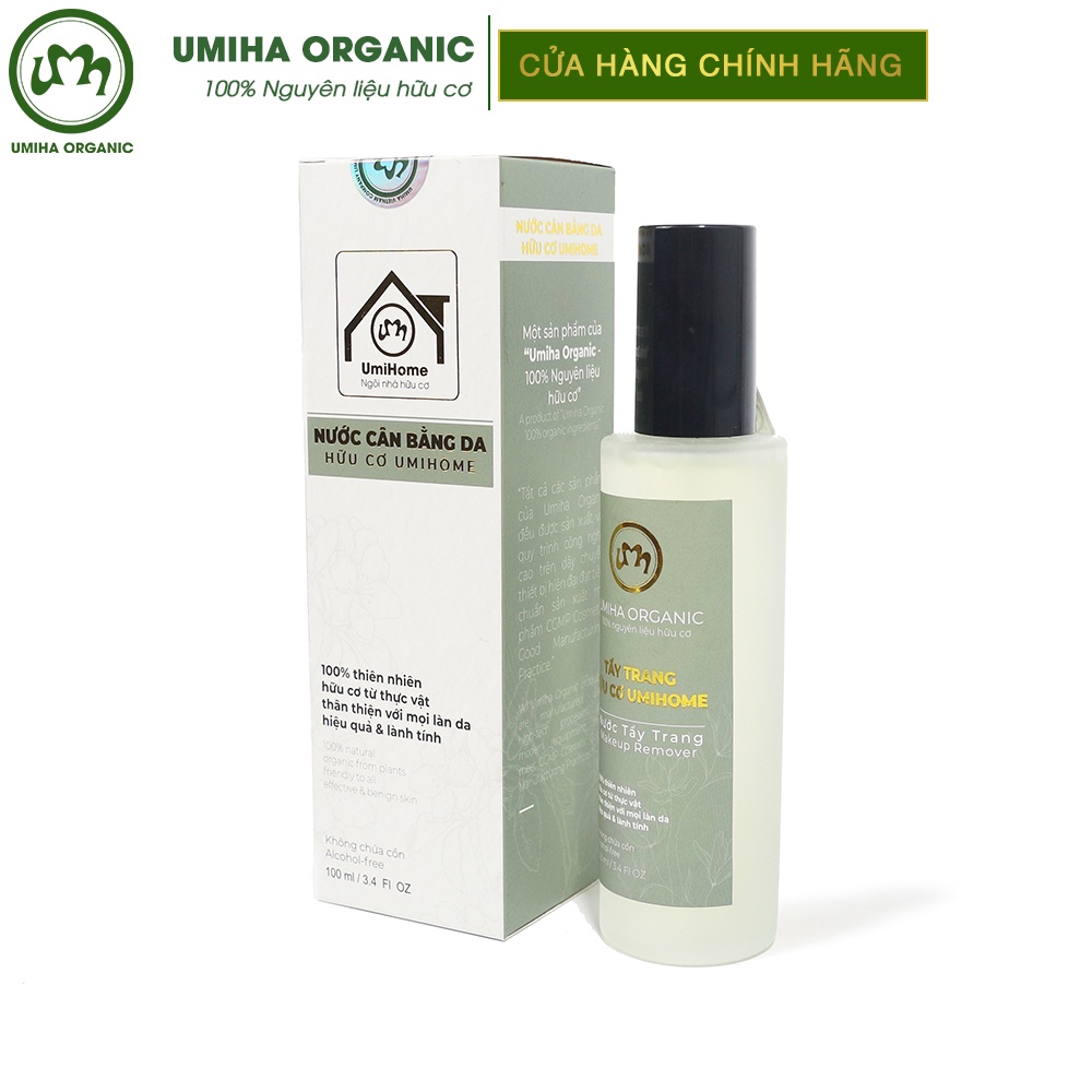 Nước làm sạch và tẩy trang hữu cơ UMIHA ORGANIC 50/100ml dùng cho mọi loại da