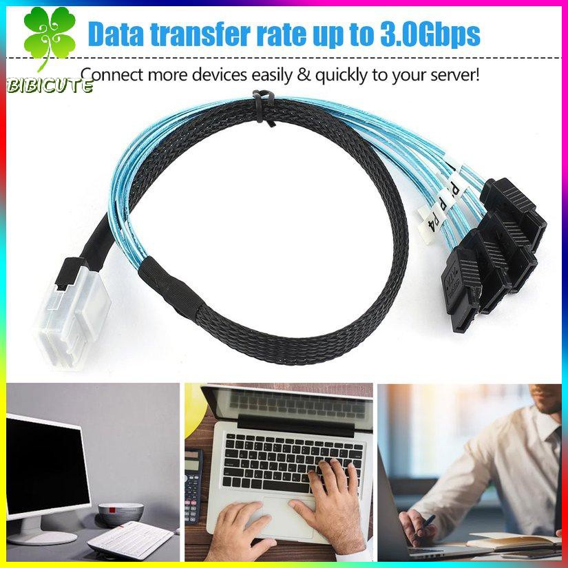 Cáp Chuyển Đổi Sas 4i Sff-8087 36p 36-pin Sang 4 Sata 7pin 0.5m | BigBuy360 - bigbuy360.vn