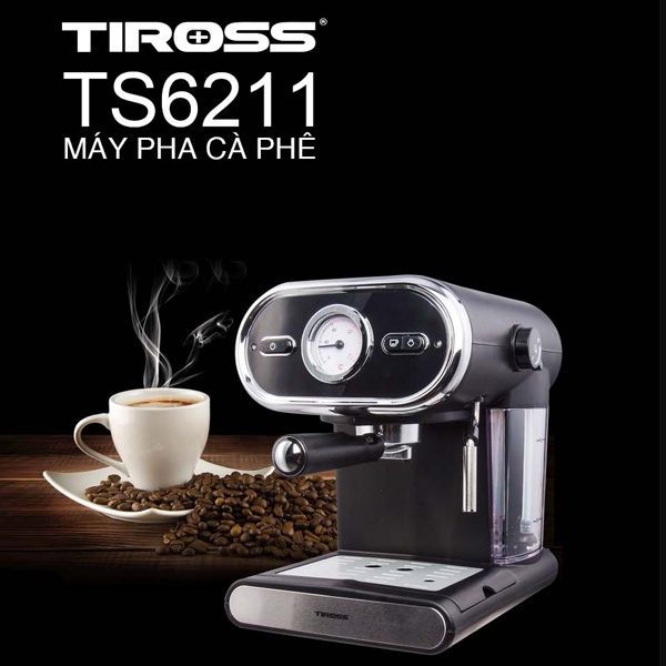 Máy Pha Cà Phê Espresso Tiross TS6211 - Hàng Chính Hãng