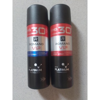 (Tăng 30% dung dích) Xịt ngăn mùi toàn thân romano Vip  195ml