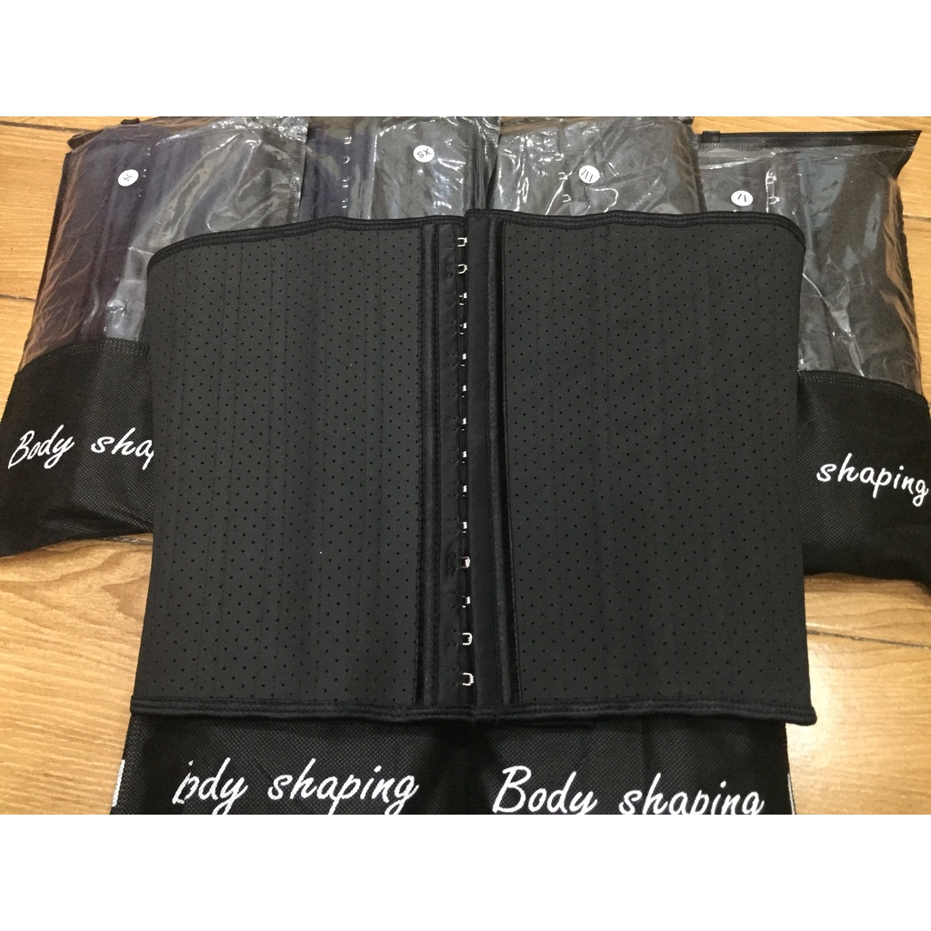 Latex 25 xương thông hơi định hình eo_ đai latex_ đai định hình