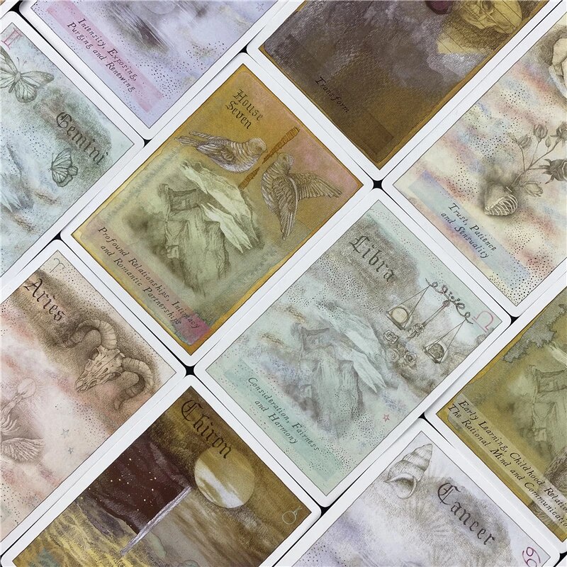 Bộ Bài Heavenly Bodies Astrology Oracle 51 Lá Tặng Đá Thanh Tẩy C264