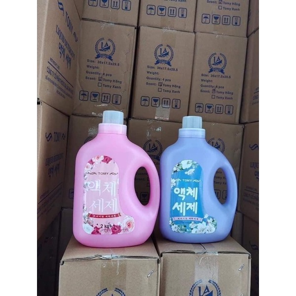 Nước giặt Blue - Tomy Hàn Quốc can 2000ml hương nước hoa