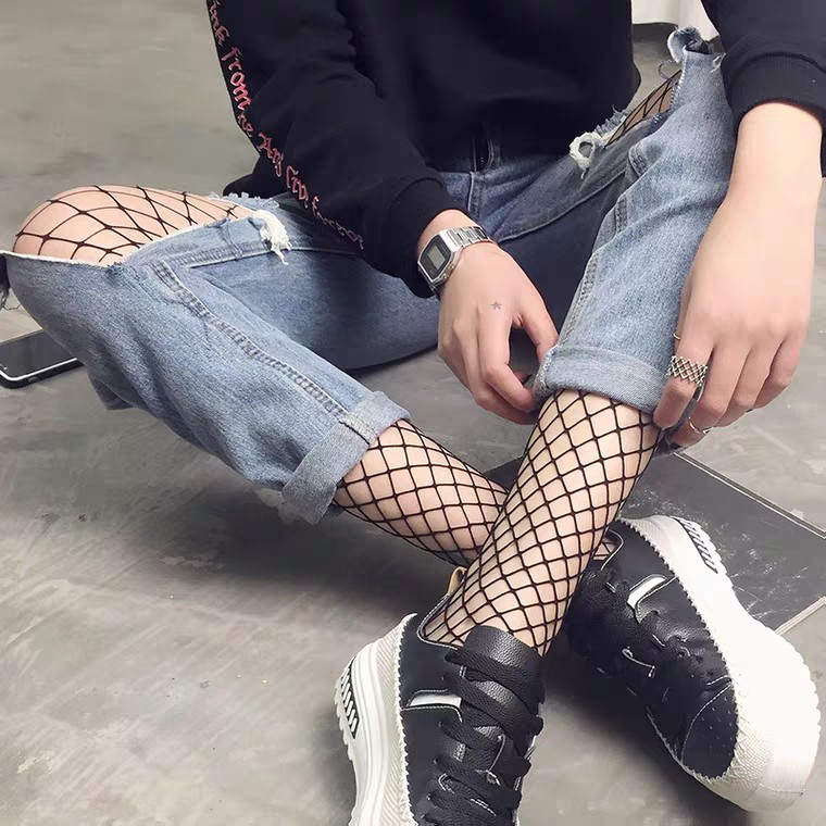 Quần Tất lưới hở cosplay - đồ ngủ sexy lưới hở