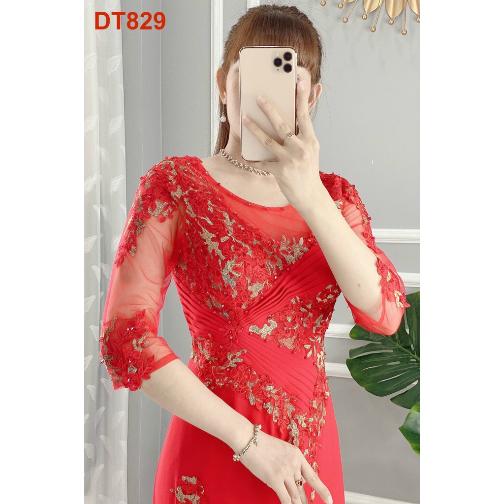 Đầm Dạ Hội Thiết Kế Cao Cấp Siêu Hot 2022 - Váy Đầm Trung Niên - DT829