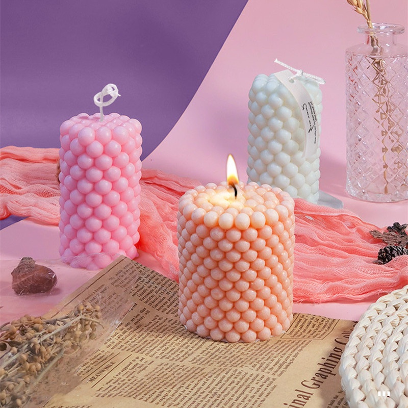 Khuôn Silicone Làm Nến Sáp Thơm 3D DIY