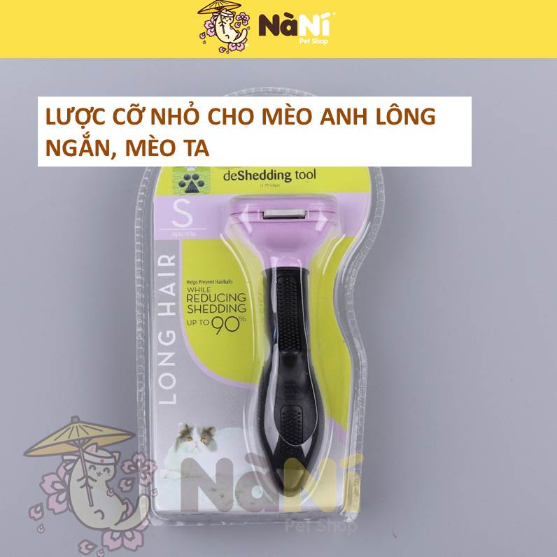 Lược FURminator - Lược chải lông chó mèo lấy lông rụng siêu đỉnh - Có size cún siêu bự, mèo anh lông ngắn - Nanipetshop