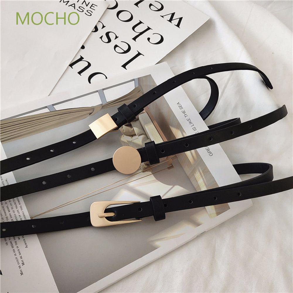 Thắt lưng da PU khóa kim loại phong cách Hàn Quốc đơn giản dành cho nữ